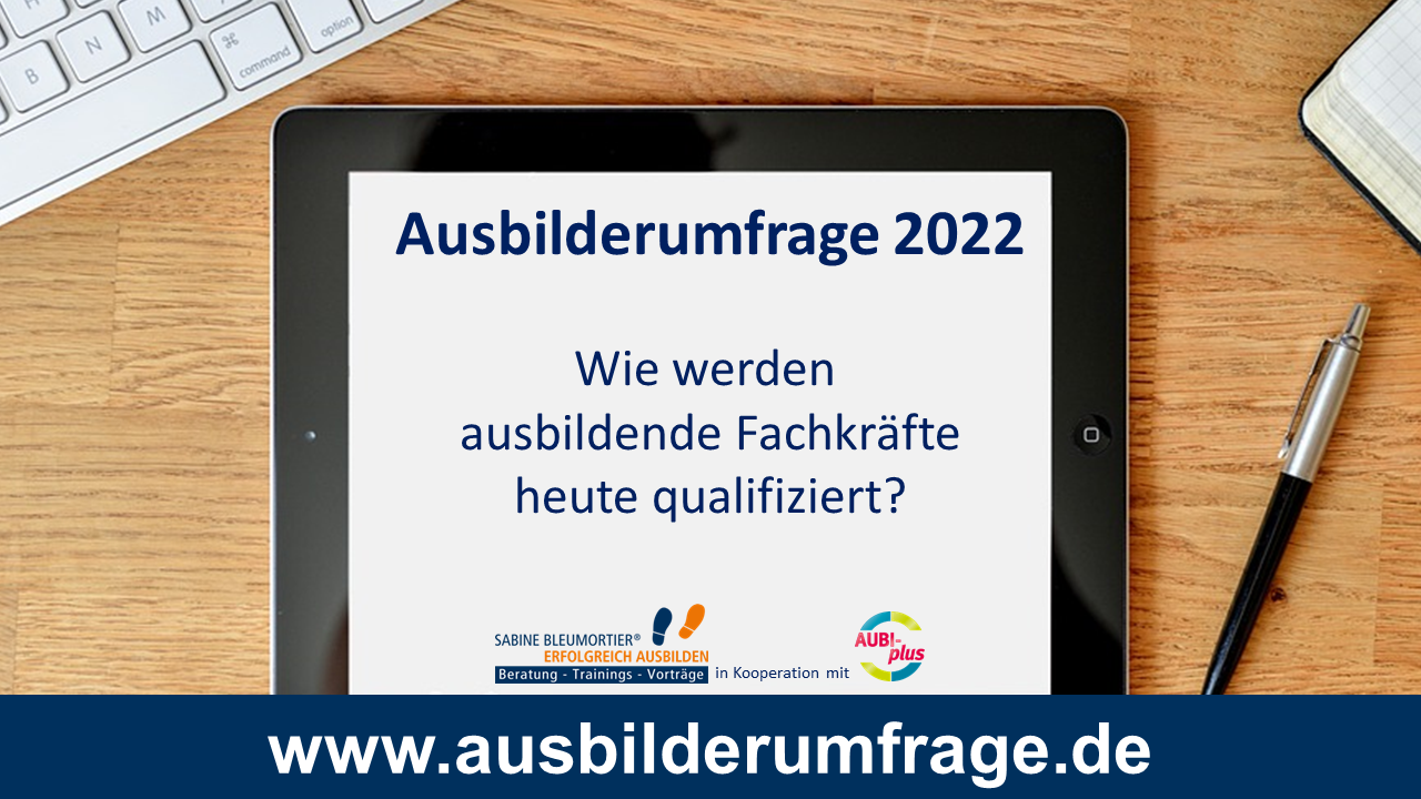 Ergebnisse der Ausbilderumfrage 2022